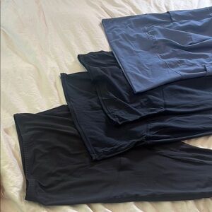 Maternity Leggings blue (1) and black (3)